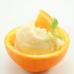 Orangen-Eis (fruchtig-cremig ohne Ei)