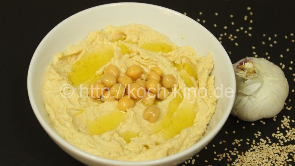 Hummus zubereiten /orientalisches Kichererbsenpüree