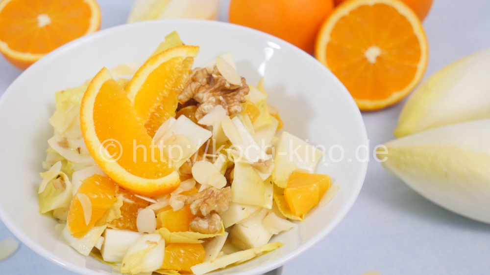 Rezept Chicoree Salat Mit Orange Walnussen I Sehr Gesund