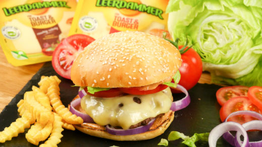 Grilled Cheeseburger mit Leerdammer® für Toast & Burger