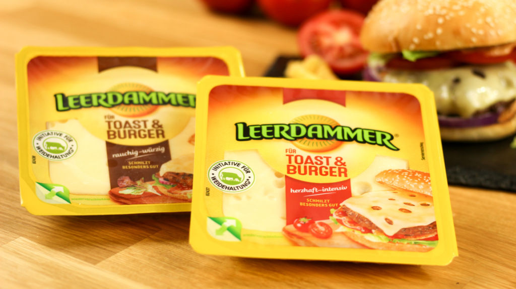 Grilled Cheeseburger mit Leerdammer® für Toast & Burger