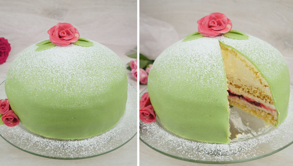 Schwedische Prinzessinnen-Torte / Prinsesstårta / Swedish Princess Cake