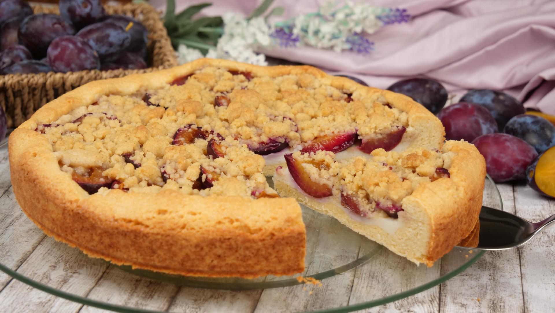 Zwetschgenkuchen Rezept Mit Streuseln Pudding Pflaumenkuchen Backen 