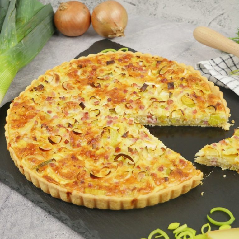 Quiche Lorraine mit Lauch &amp; Speck | Lothringer Quiche – kochkino.de