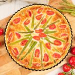 Spargel Tarte | mit Gorgonzola und Tomaten